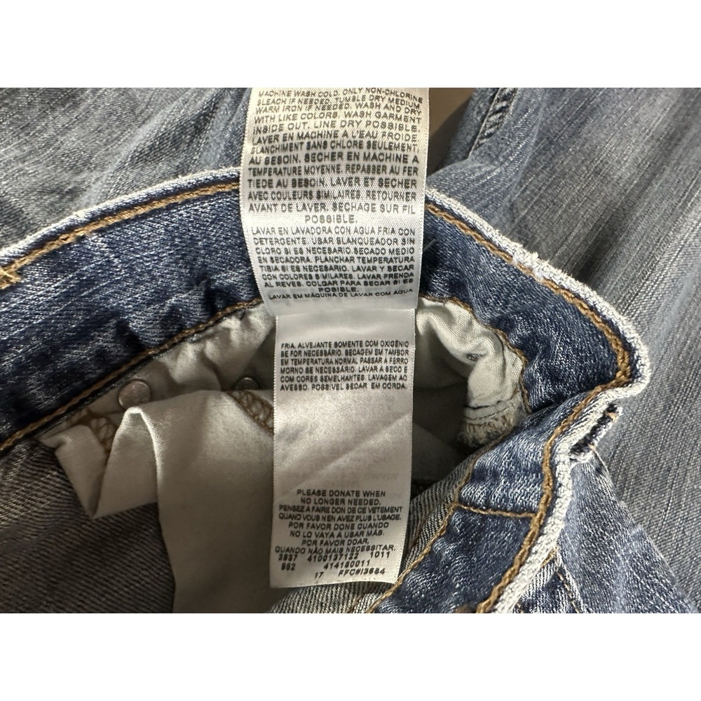 Denizen From Levis 281 Jeans 36x27 Straight Fit Denim Men's Size Blue Dirty Wash - Picture 12 of 15